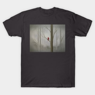 Cardinal in Lilac Woods T-Shirt